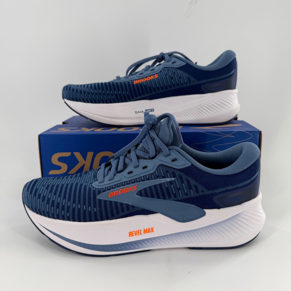 Brooks Revel Max Mens 8.5 Running Shoes Beacon Blue DNA LOFT 1104821D497
